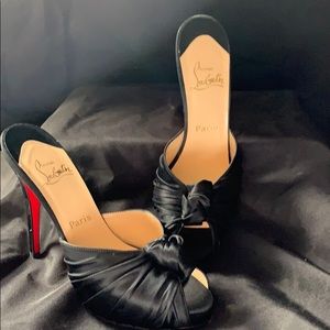 Christian Louboutin Madeleine Knot Satin slide